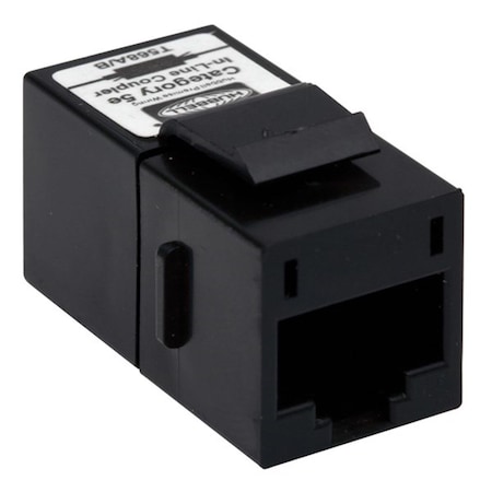 Hubbell AV Connector- Inline Keystone Coupler- Category 5E- Blue SFC5EB